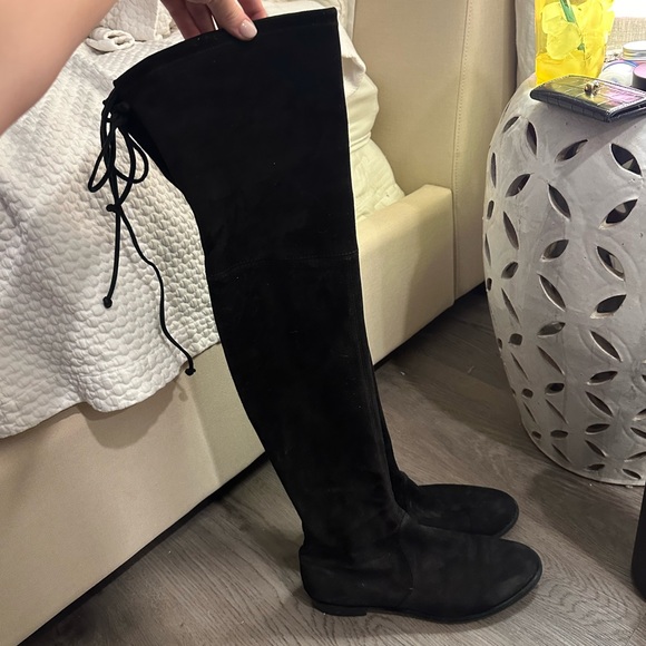 Stuart Weitzman Lowland Suede Over the Knee Boot - Picture 3 of 14